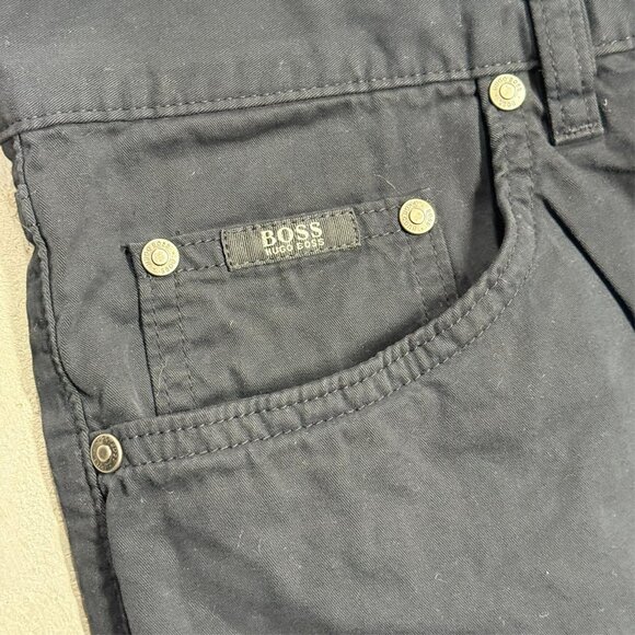 Hugo Boss Nebraska Twill Cotton Pants Black 34x32 - Picture 4 of 10